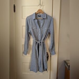 APC Linen Button Up Dress